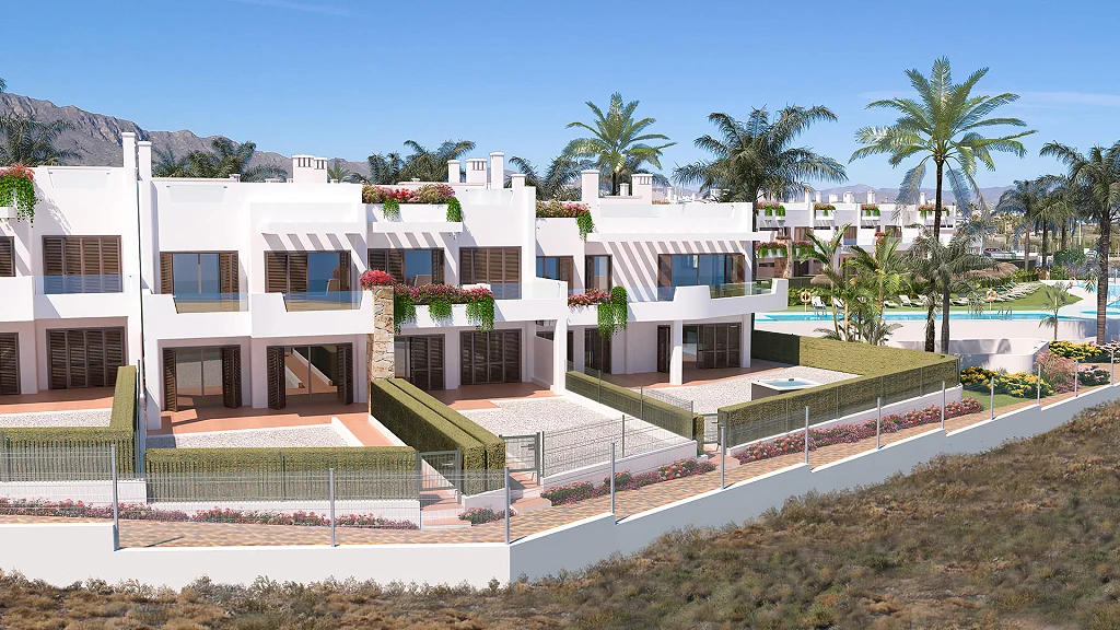Bungalows in Pulpí met Uitzicht op Zee en Zwembad
