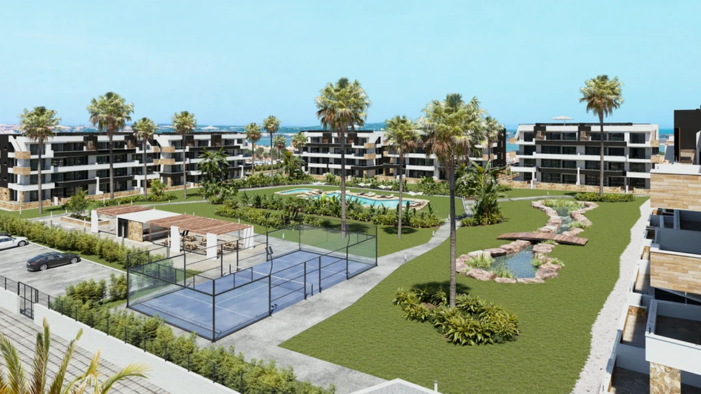 Appartementen en Penthouses in Torrevieja met Zwembad en Tuinen