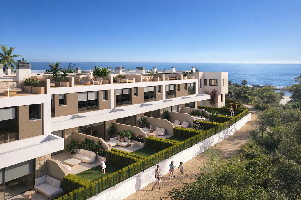 Geschakelde woningen aan de eerste lijn in El Campello