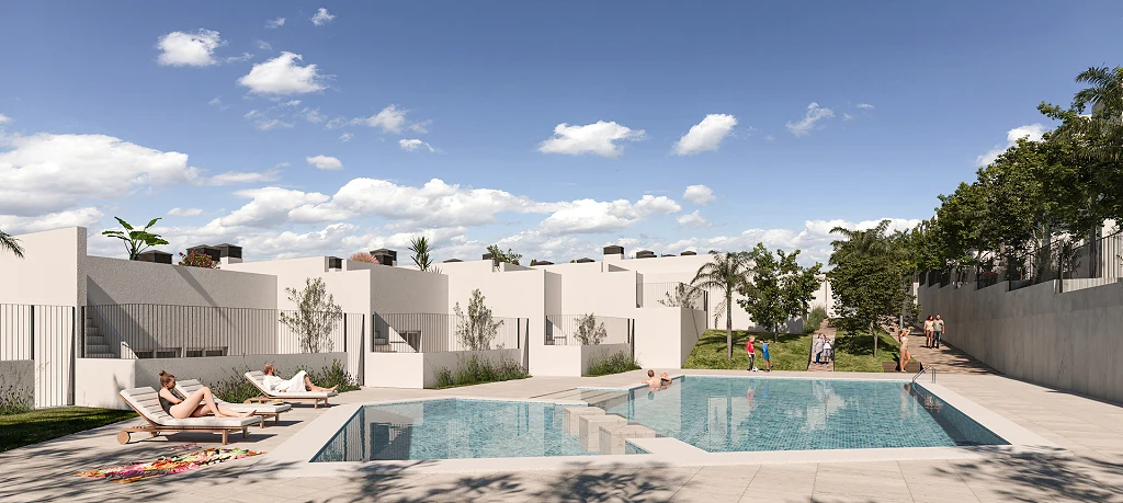 Geschakelde woningen in Monforte del Cid met privézwembad