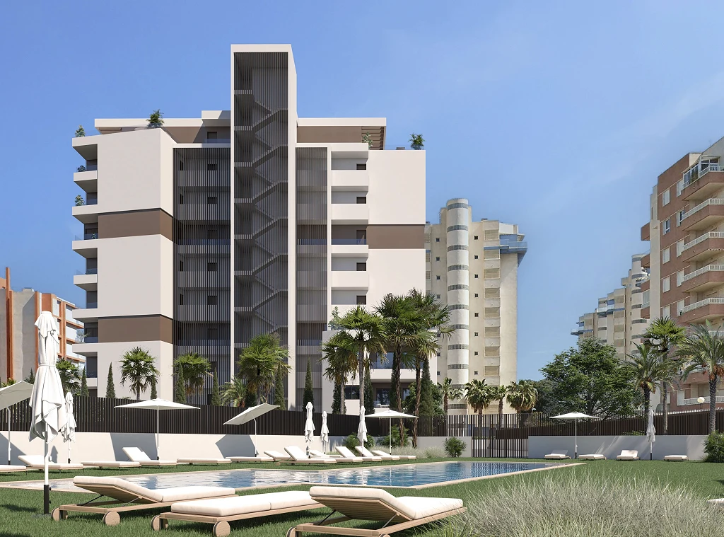 Wooncomplex in Guardamar del Segura met zeezicht