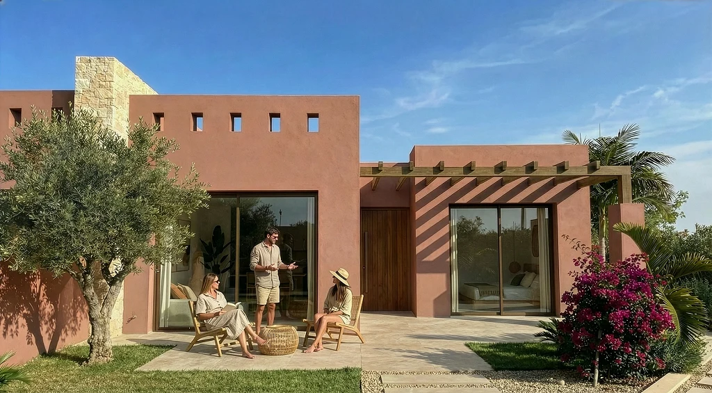 Twee-onder-een-kapwoningen in Roldán met privézwembad