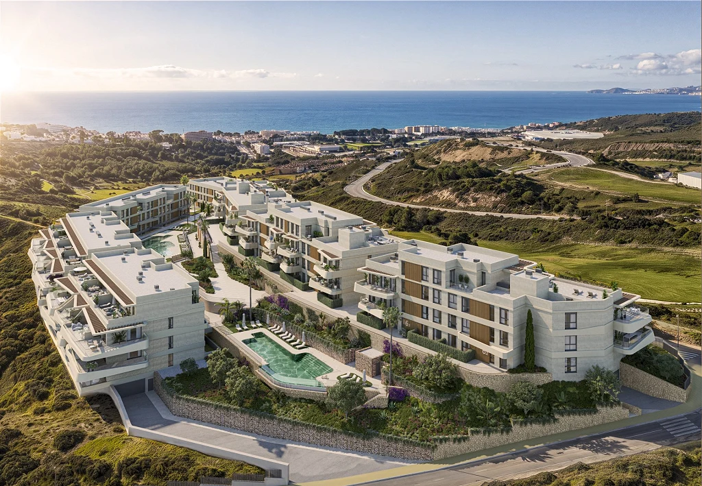 Wooncomplex in Estepona met Zeezicht en Dichtbij Golf