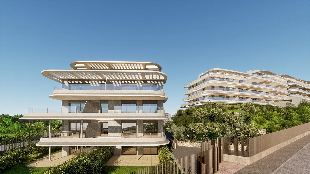 Wooncomplex in Las Lagunas de Mijas met Zeezicht