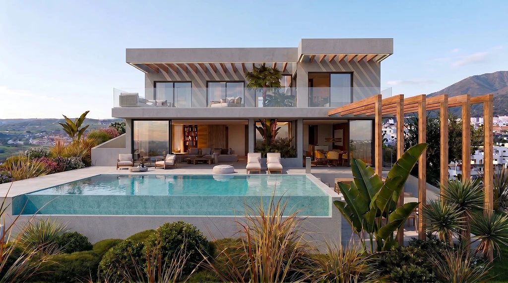 Villa in Estepona met Uitzicht op Zee en Privézwembad